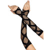 Leg Avenue Faux wrap net arm warmers Black (SO8574) - зображення 1