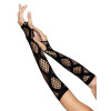 Leg Avenue Faux wrap net arm warmers Black (SO8574) - зображення 2