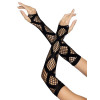 Leg Avenue Faux wrap net arm warmers Black (SO8574) - зображення 3