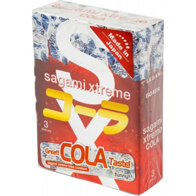 Sagami Презервативы Sagami Xtreme Cola с ароматом колы 3 шт (ROZ6400229303) - зображення 1
