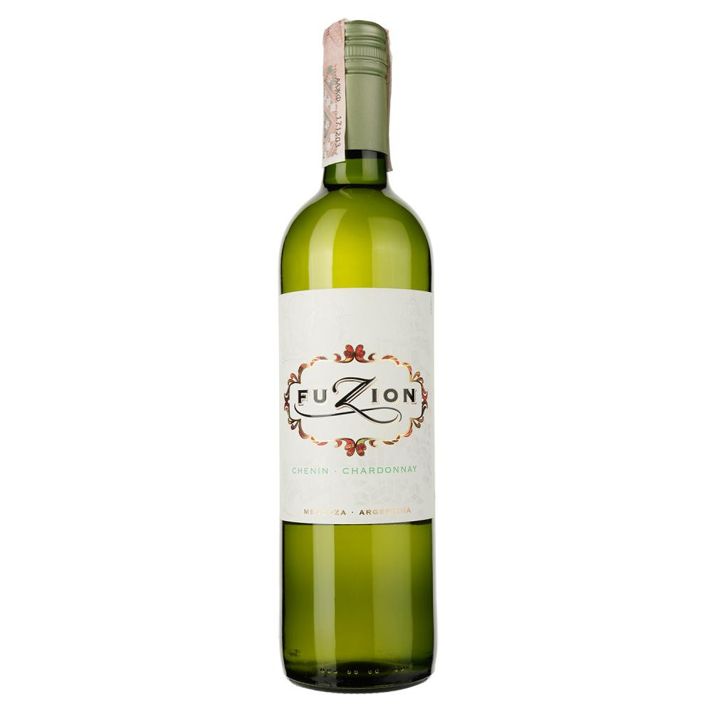 Fuzion Вино  Chenin Chardonnay біле сухе, 12.5%, 750 мл (7791728017366) - зображення 1