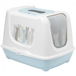 Moderna Trendy Cat - закрытый туалет Модерна с фильтром и лопаткой Светло-голубой (C235363BE)