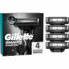 Gillette Змінні касети  Mach3 Charcoal Деревне вугілля 4 шт. (8700216062701) - зображення 4
