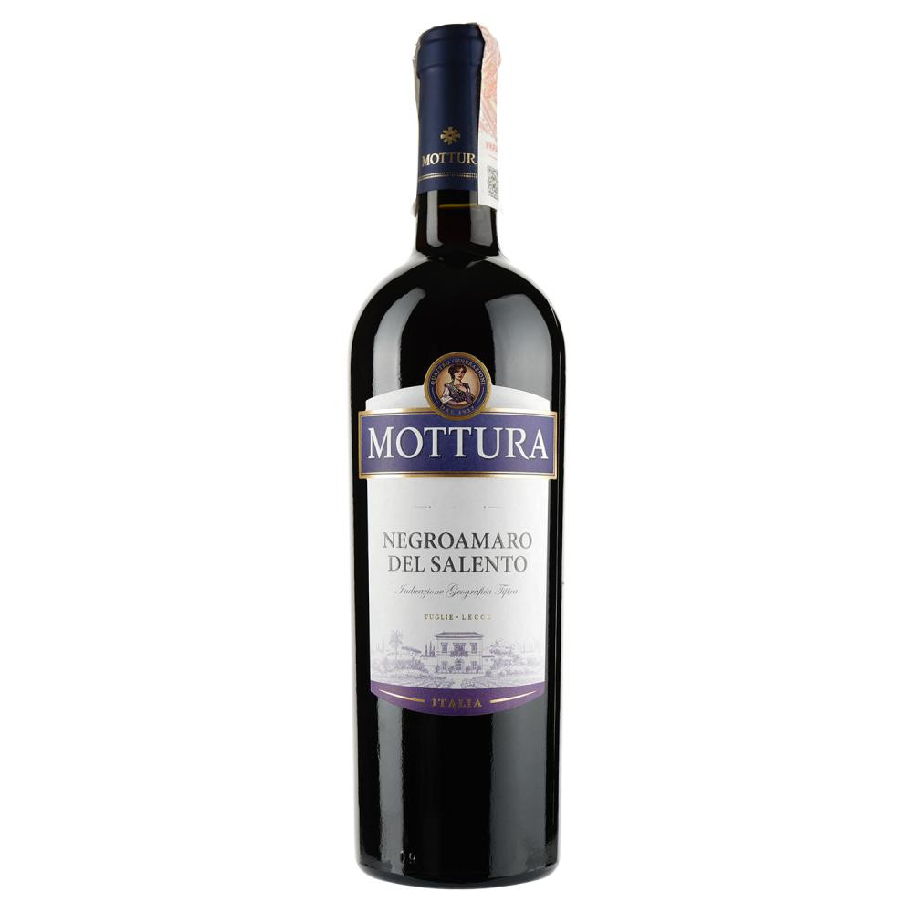 Mottura Вино  Negroamaro Del Salento Igt Vini Del Salento, червоне сухе 11-14.5%, 750 мл (8006853000763) - зображення 1