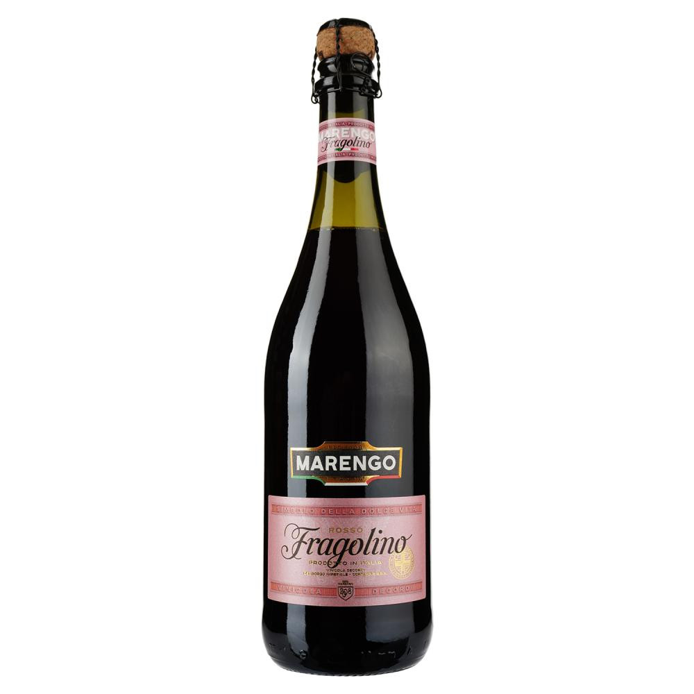 Marengo Напій винний  Fragolino, червоний, солодкий, 7,5%, 0,75 л (8008820167141) - зображення 1