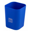BuroMax Стакан пластиковый  RUBBER TOUCH для письменных принадлежностей, синий (BM.6352-02) - зображення 1