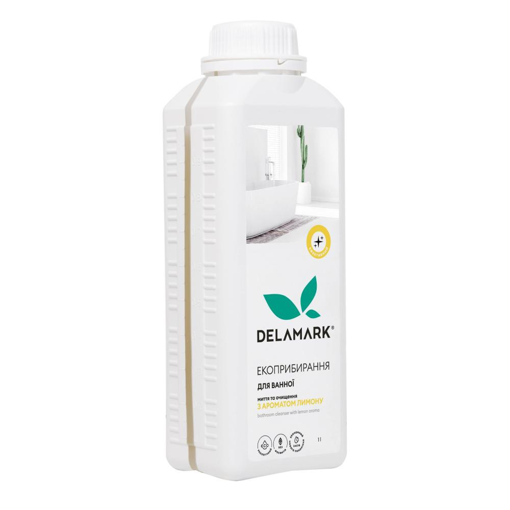 Delamark Универсальное средство для мытья ванной комнаты с ароматом лимона 1 л (4820152331892) - зображення 1