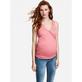 H&M Майка жіноча для вагітних  5548356 S Рожева (hm00276326857)