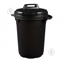 Strata Бак для сміття з кришкою  посилений 90 л чорний (5021711052305)