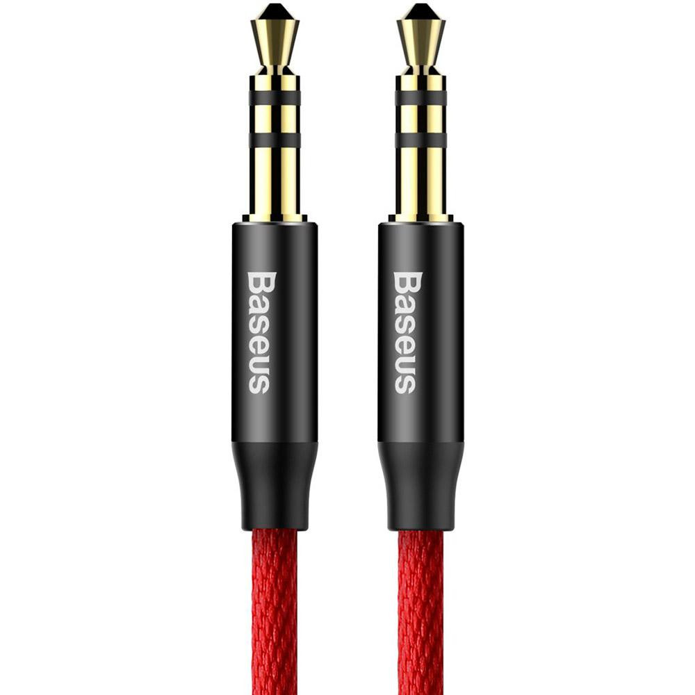 Baseus Yiven Audio Cable M30 1.5M Red+Black CAM30-C91 - зображення 1