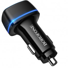 Borofone BZ1 1USB QC 3.0 Black