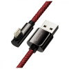 Baseus Legend Series Elbow Fast Charging Data Cable USB to Ligtning 2m Red (CACS000109) - зображення 2