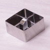 Kamille Форма для викладання  Квадратна 8х8х4.5 см з нержавіючої сталі (KM-7770) - зображення 3