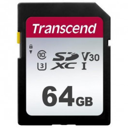 Transcend 64 GB SDXC UHS-I U3 300S TS64GSDC300S