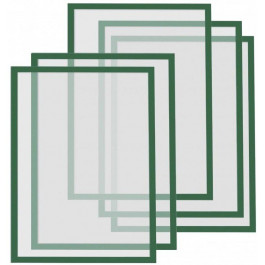 Magnetoplan Рамки магнитные A4 зеленые Magnetofix Frame Green Set UA (1130305)