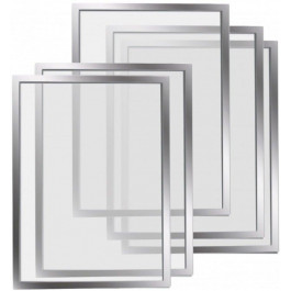 Magnetoplan Рамки магнитные A4 серебристые Magnetofix Frame Silver Set UA (1130332)