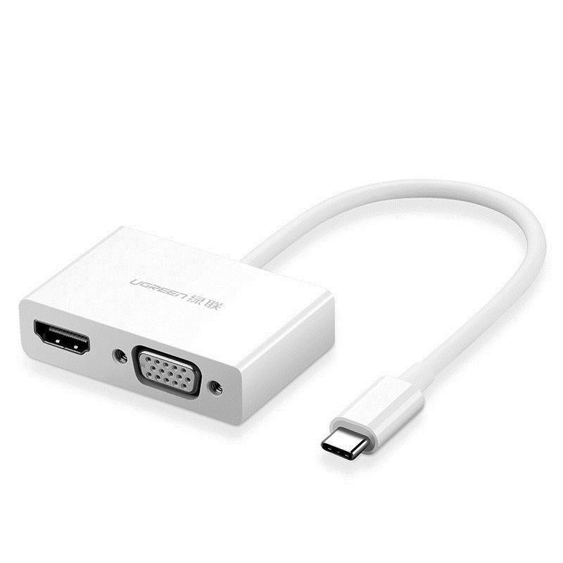 UGREEN USB-C to HDMI/VGA White (30843) - зображення 1