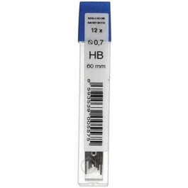 Koh-i-noor Стрижень для механічних олівців  HB 0,7 мм (12) №4162 (8593539005575)