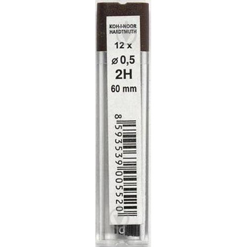 Koh-i-noor Грифелі для механічних олівців 2Н, 0.5 мм (4152.2 Н) (4152.2H) - зображення 1