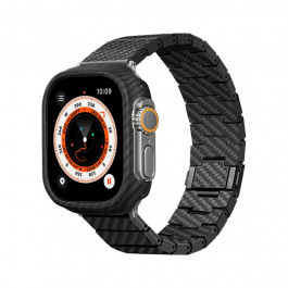 Pitaka Carbon Fiber Watch Band Modern Black/Grey for Apple Watch 49/45/44mm