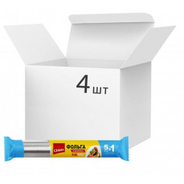 Chisto Упаковка фольги алюминиевой  для пищевых продуктов 5 + 1м х 4 шт (2000064266204)