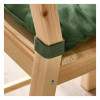 IKEA МАЛИНДА Подушка на стілець, зелена, 40/35х38х7 см (405.773.11) - зображення 2