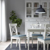 IKEA Подушка на стілець JUSTINA, сіро-блакитна, 42/35x40x4 см (605.675.99) - зображення 3