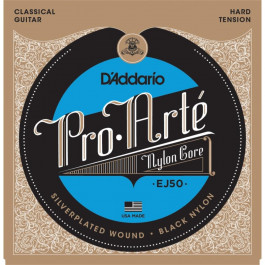   D'Addario EJ50 Black Nylon Pro-Arte Hard 28-44