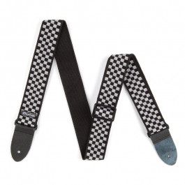   Dunlop D3831BK Classic Black/White Check Strap