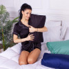 MirSon Подушка ортопедична MirSon Стружка Memory №4208 Delicate satin 0055 Black Pearl Kiddy 50х29х8 см (22 - зображення 1