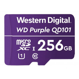 WD 256 GB microSDXC UHS-I Class 10 Purple QD101 WDD256G1P0C