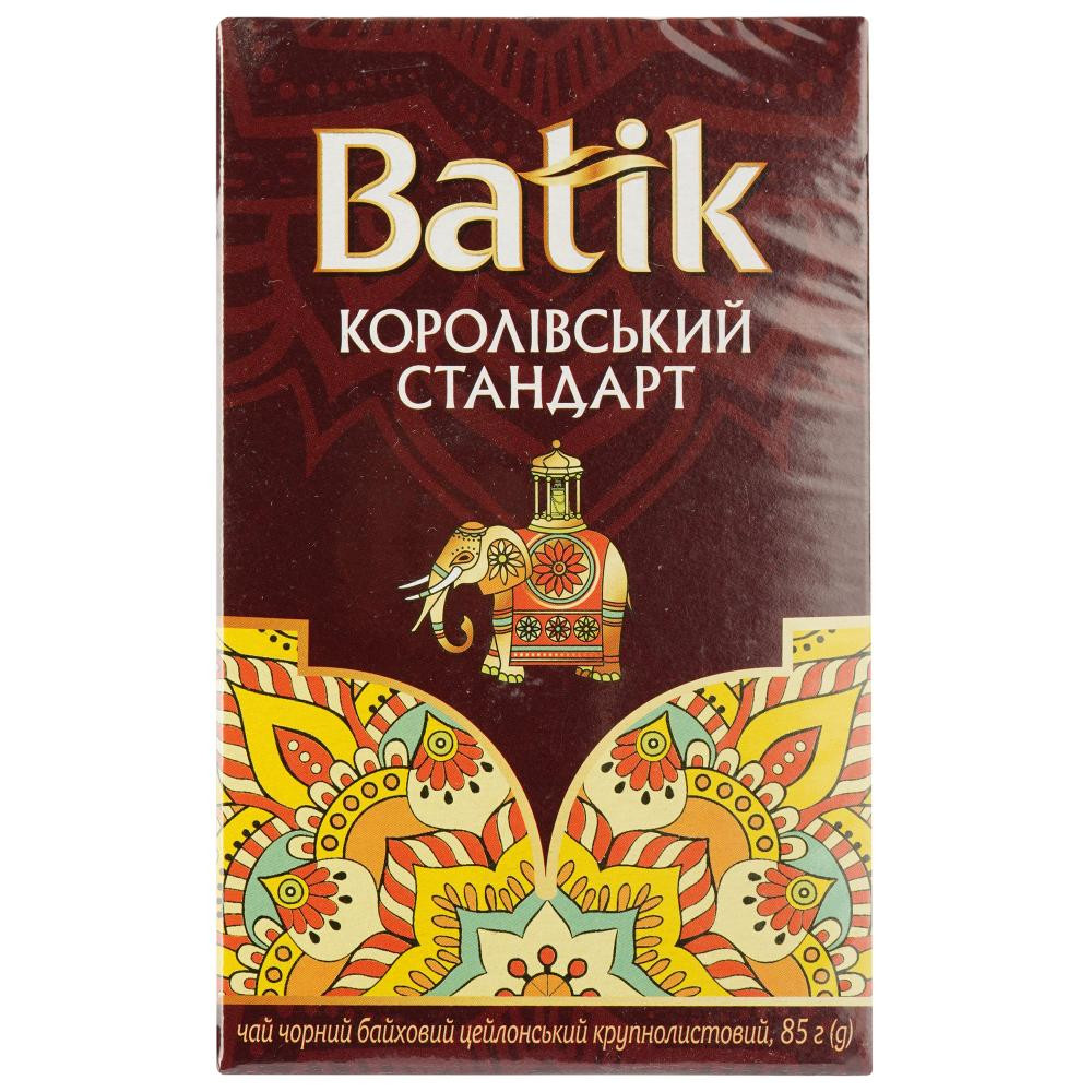 Batik Чай чорний  Королівський стандарт байховий, цейлонський, крупнолистовий, 85 г (4820015833228) - зображення 1