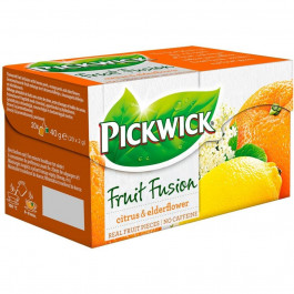 Pickwick Чай фруктово-трав'яний  Fruit Fusion CitrusElderflower ароматизований, 20х2 г (8711000349090)
