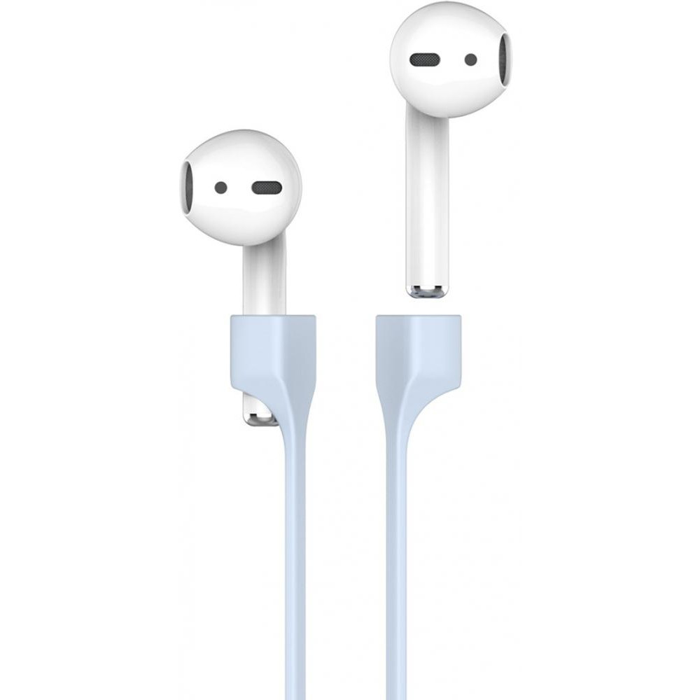 AHASTYLE Магнитный силиконовый ремешок  для Apple AirPods Light blue (AHA-01740-LBL) - зображення 1