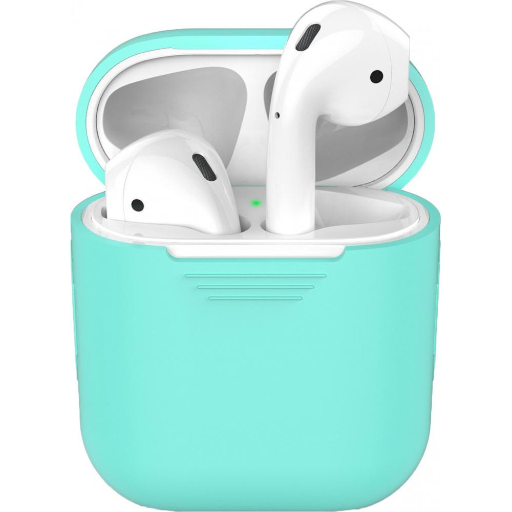 AHASTYLE Классический силиконовый чехол  для Apple AirPods с зарядным футляром Mint Green (AHA-00020-MGR) - зображення 1