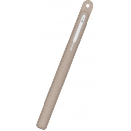 AHASTYLE Textured Silicone Sleeve for Apple Pencil 2 - Light Brown (AHA-01800-LBR)