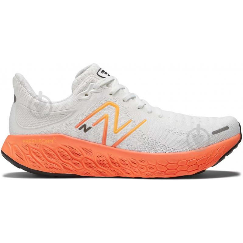 New Balance Чоловічі кросівки для бігу  Fresh Foam 1080 V12 M108012O 41.5 (8US) 26 см Білий/Оранжевий (196432378 - зображення 1