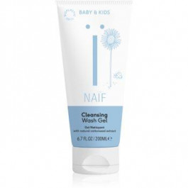 Naif Baby & Kids Cleansing Wash Gel чорний гель для сивого волосся та бороди 200 мл
