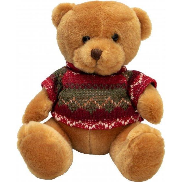 Devilon Мягкая игрушка  Медвежонок в свитере золотистый 15 см 395032 - зображення 1