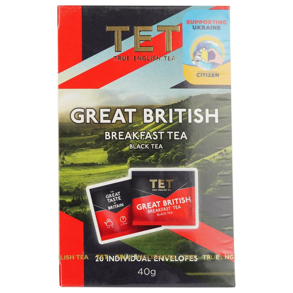 ТЕТ Чай  English Breakfast Букет чорний, 20х2 г (5060207691369) - зображення 1