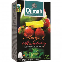 Dilmah Чай чорний пакетований Манго та полуниця 1.5 г х 20 шт (9312631142167)