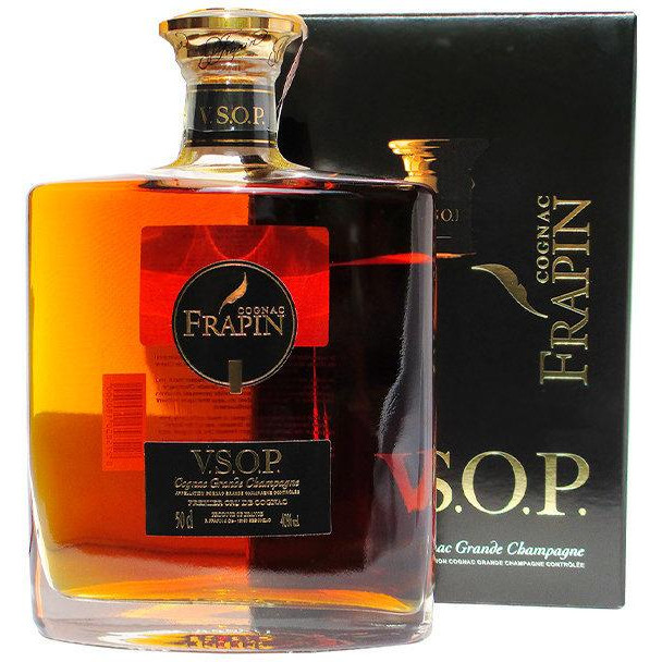 Frapin Коньяк  V.S.O.P. Grande Champagne, Premier Grand Cru Du Cognac (in box), 0.5 л (3275850180500) - зображення 1