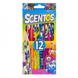 Scentos Набор ароматных карандашей Фантазия, 12 цвета (40515)