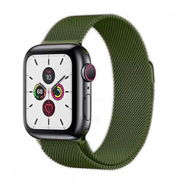 Epik Ремінець для Apple Watch 38mm/40mm Milanese Loop Watch Band Green