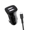 SkyDolphin SZ18V (2USB, 3.4A) Black + microUSB (AZP-000101) - зображення 2