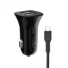 SkyDolphin SZ18V (2USB, 3.4A) Black + microUSB (AZP-000101) - зображення 4