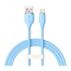 Baseus Jelly Liquid Silica Gel USB to Lightning 1.2m Blue (CAGD000003) - зображення 1