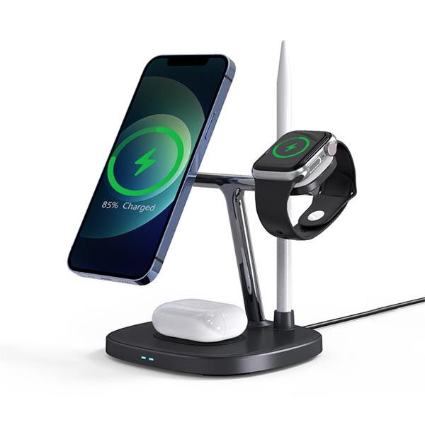 Choetech Magnetic Wireless Charger 4-in-1 Black (T583-F) - зображення 1