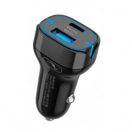 SkyDolphin SZ19V PD 20W QC3.0 20W Black + microUSB (AZP-000105)