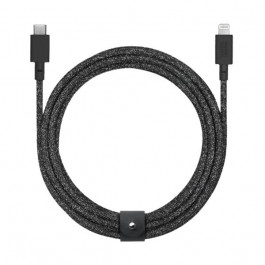 NATIVE UNION Belt Cable XL USB-C to Lightning 3m Cosmos Black (BELT-CL-CS-BK-3-NP)